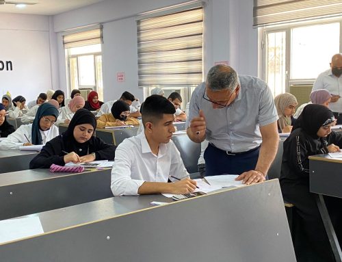 The President of the Southern Technical University inspects the progress of exams at Basra Engineering Technical College.