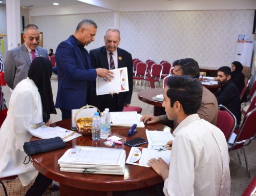 Basra Engineering Technical College continues to register first- year students.