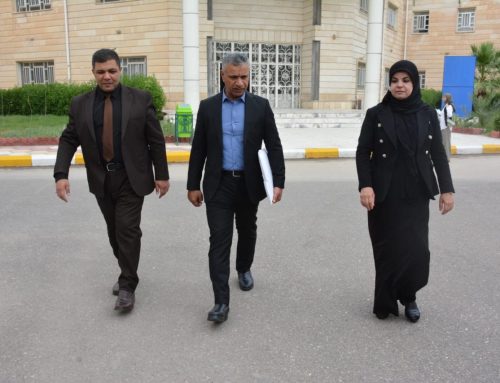 The President of the Southern Technical University inspects the examination halls at the Technical College of Engineering, Basra